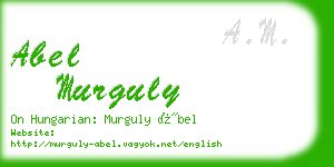 abel murguly business card